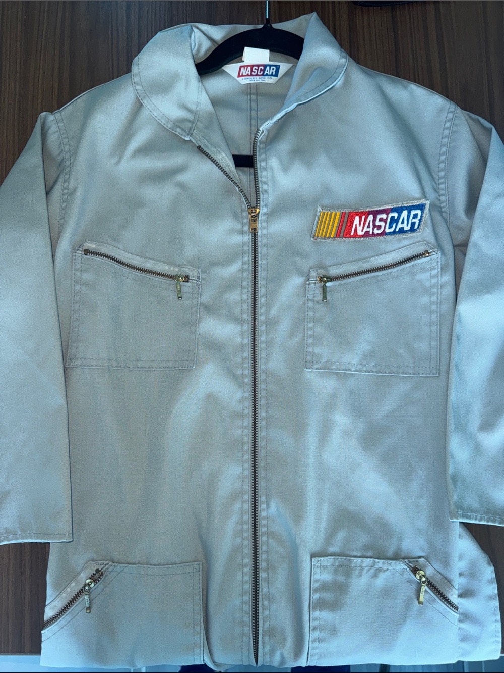 Vintage 1980s Nascar Mechanic Jumpsuit with NASCAR Patch Women’s L/Men’s M